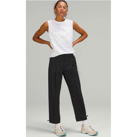 Lululemon Pants - Lululemon Cotton-Blend Twill Trouser 7/8 Length Black 27